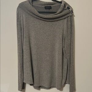 Pretty Soft Gray Cowl Neck Sweater
